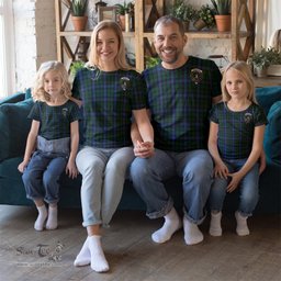 ScotsTee Shop Scottish MacIntyre Clan Crest Tartan T Shirt for Family Tartan Matching Family T Shirts