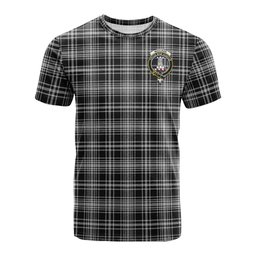 ScotsTee Shop Scottish MacLean Black and White Clan Crest Tartan T Shirt for Family Tartan Matching Family T Shirts