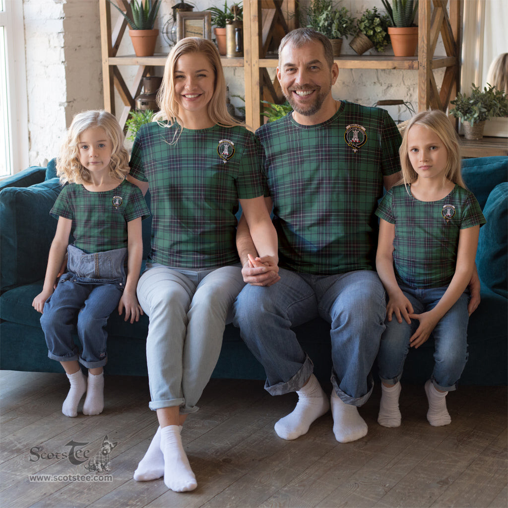 ScotsTee Shop Scottish MacLean Hunting Ancient Clan Crest Tartan T Shirt for Family Tartan Matching Family T Shirts