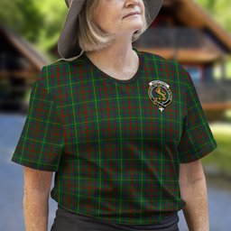 ScotsTee Shop Scottish MacIntosh Hunting Clan Crest Tartan T Shirt for Family Tartan Matching Family T Shirts