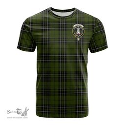 ScotsTee Shop Scottish MacLean Hunting Clan Crest Tartan T Shirt for Family Tartan Matching Family T Shirts