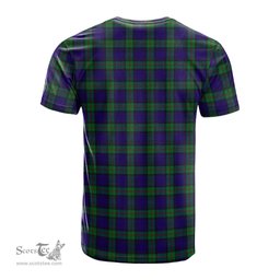 ScotsTee Shop Scottish MacKinlay Modern Clan Crest Tartan T Shirt for Family Tartan Matching Family T Shirts