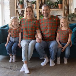 ScotsTee Shop Scottish MacGregor Ancient Clan Crest Tartan T Shirt for Family Tartan Matching Family T Shirts