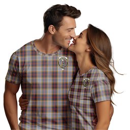 ScotsTee Shop Scottish MacInnes Ancient Hunting Clan Crest Tartan T Shirt for Family Tartan Matching Family T Shirts