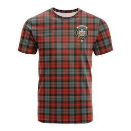 ScotsTee Shop Scottish MacLachlan Weathered Clan Crest Tartan T Shirt for Family Tartan Matching Family T Shirts
