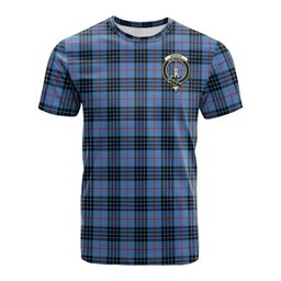 ScotsTee Shop Scottish MacKay Blue Clan Crest Tartan T Shirt for Family Tartan Matching Family T Shirts