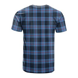 ScotsTee Shop Scottish MacKay Blue Clan Crest Tartan T Shirt for Family Tartan Matching Family T Shirts