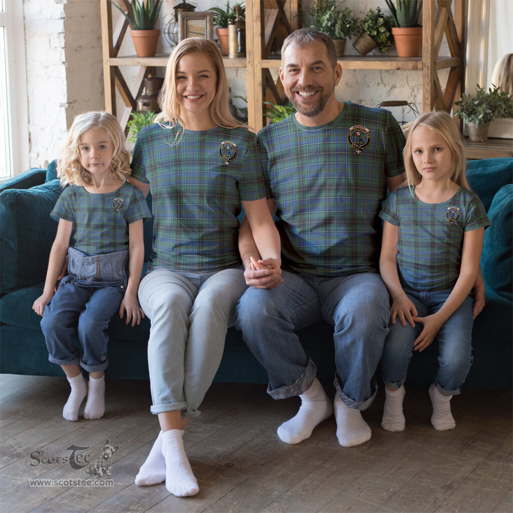 ScotsTee Shop Scottish MacInnes Ancient Clan Crest Tartan T Shirt for Family Tartan Matching Family T Shirts