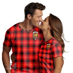 ScotsTee Shop Scottish MacIver Modern Clan Crest Tartan T Shirt for Family Tartan Matching Family T Shirts