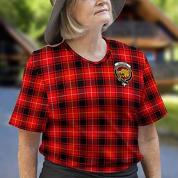 ScotsTee Shop Scottish MacIver Modern Clan Crest Tartan T Shirt for Family Tartan Matching Family T Shirts
