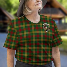 ScotsTee Shop Scottish MacMillan Society of Glasgow Clan Crest Tartan T Shirt for Family Tartan Matching Family T Shirts