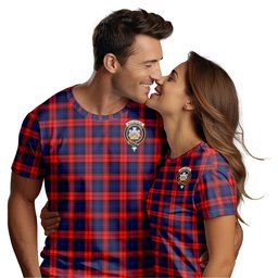 ScotsTee Shop Scottish MacLachlan Modern Clan Crest Tartan T Shirt for Family Tartan Matching Family T Shirts