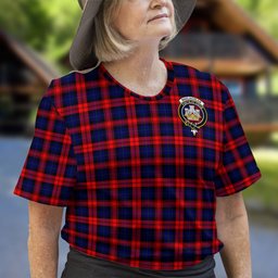 ScotsTee Shop Scottish MacLachlan Modern Clan Crest Tartan T Shirt for Family Tartan Matching Family T Shirts
