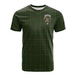 ScotsTee Shop Scottish MacKinnon Hunting Clan Crest Tartan T Shirt for Family Tartan Matching Family T Shirts