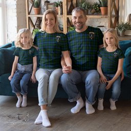 ScotsTee Shop Scottish MacKay Modern Clan Crest Tartan T Shirt for Family Tartan Matching Family T Shirts
