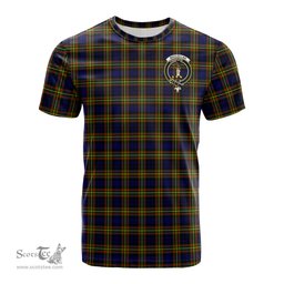 ScotsTee Shop Scottish MacLellan Modern Clan Crest Tartan T Shirt for Family Tartan Matching Family T Shirts