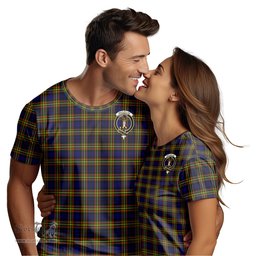 ScotsTee Shop Scottish MacLellan Modern Clan Crest Tartan T Shirt for Family Tartan Matching Family T Shirts