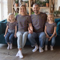 ScotsTee Shop Scottish MacIntyre Ancient Clan Crest Tartan T Shirt for Family Tartan Matching Family T Shirts