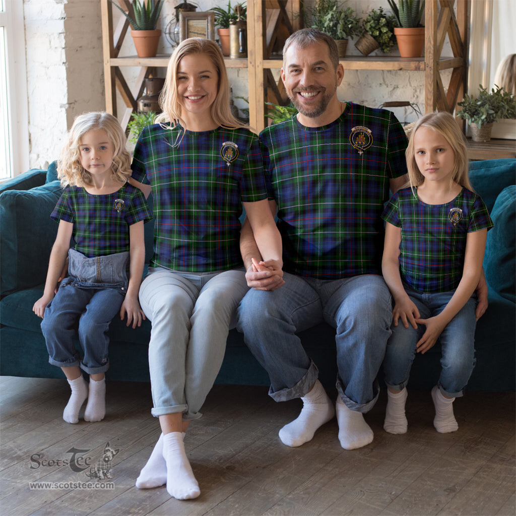 ScotsTee Shop Scottish MacKenzie Modern Clan Crest Tartan T Shirt for Family Tartan Matching Family T Shirts