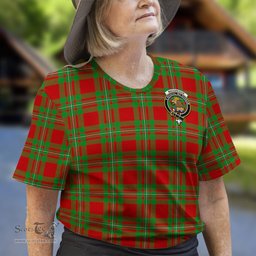 ScotsTee Shop Scottish MacGregor Modern Clan Crest Tartan T Shirt for Family Tartan Matching Family T Shirts