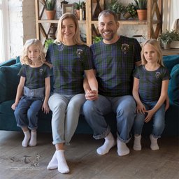 ScotsTee Shop Scottish MacMillan Hunting Clan Crest Tartan T Shirt for Family Tartan Matching Family T Shirts