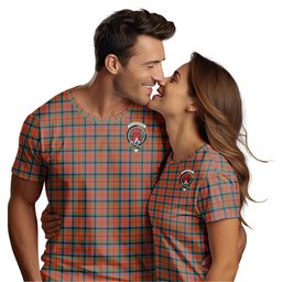 ScotsTee Shop Scottish MacNaughton Ancient Clan Crest Tartan T Shirt for Family Tartan Matching Family T Shirts