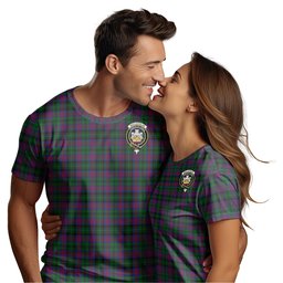 ScotsTee Shop Scottish MacLachlan Hunting Clan Crest Tartan T Shirt for Family Tartan Matching Family T Shirts