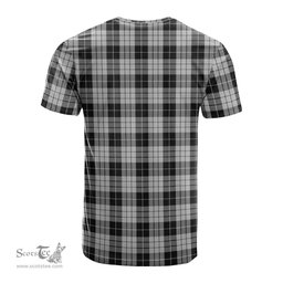 ScotsTee Shop Scottish MacLeod Black and White Clan Crest Tartan T Shirt for Family Tartan Matching Family T Shirts