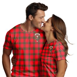 ScotsTee Shop Scottish MacNab Modern Clan Crest Tartan T Shirt for Family Tartan Matching Family T Shirts