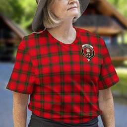 ScotsTee Shop Scottish MacNab Modern Clan Crest Tartan T Shirt for Family Tartan Matching Family T Shirts