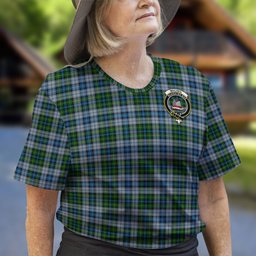 ScotsTee Shop Scottish MacNeil Dress Clan Crest Tartan T Shirt for Family Tartan Matching Family T Shirts