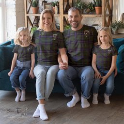 ScotsTee Shop Scottish MacMillan Hunting Modern Clan Crest Tartan T Shirt for Family Tartan Matching Family T Shirts