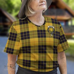 ScotsTee Shop Scottish MacLeod of Lewis Ancient Clan Crest Tartan T Shirt for Family Tartan Matching Family T Shirts