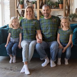 ScotsTee Shop Scottish MacMillan Hunting Ancient Clan Crest Tartan T Shirt for Family Tartan Matching Family T Shirts