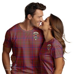 ScotsTee Shop Scottish MacLeod Red Clan Crest Tartan T Shirt for Family Tartan Matching Family T Shirts