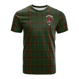 ScotsTee Shop Scottish Macnaughton Hunting Clan Crest Tartan T Shirt for Family Tartan Matching Family T Shirts