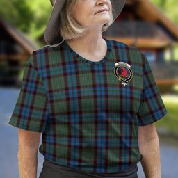 ScotsTee Shop Scottish MacNicol Hunting Clan Crest Tartan T Shirt for Family Tartan Matching Family T Shirts