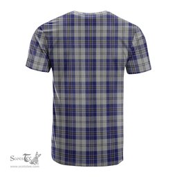 ScotsTee Shop Scottish MacPherson Dress Blue Clan Crest Tartan T Shirt for Family Tartan Matching Family T Shirts