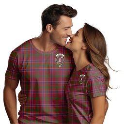 ScotsTee Shop Scottish MacRae Red Clan Crest Tartan T Shirt for Family Tartan Matching Family T Shirts