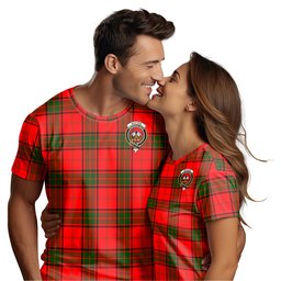 ScotsTee Shop Scottish Maxtone Clan Crest Tartan T Shirt for Family Tartan Matching Family T Shirts