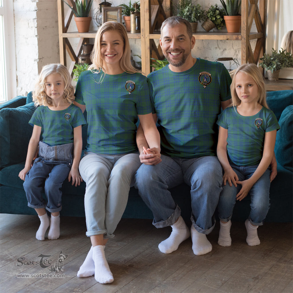 ScotsTee Shop Scottish Montgomery Ancient Clan Crest Tartan T Shirt for Family Tartan Matching Family T Shirts