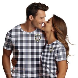 ScotsTee Shop Scottish MacRae Dress Modern Clan Crest Tartan T Shirt for Family Tartan Matching Family T Shirts