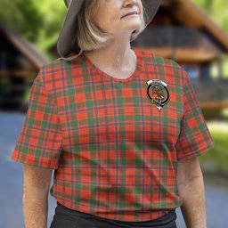 ScotsTee Shop Scottish Munro Ancient Clan Crest Tartan T Shirt for Family Tartan Matching Family T Shirts