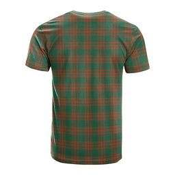 ScotsTee Shop Scottish Menzies Green Ancient Clan Crest Tartan T Shirt for Family Tartan Matching Family T Shirts
