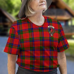 ScotsTee Shop Scottish MacNicol of Scorrybreac Clan Crest Tartan T Shirt for Family Tartan Matching Family T Shirts