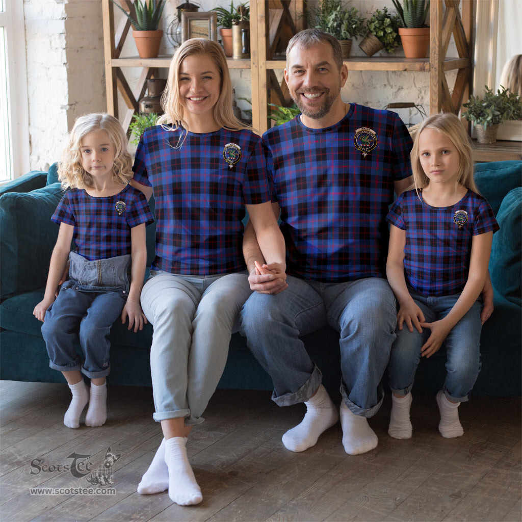 ScotsTee Shop Scottish Maule Clan Crest Tartan T Shirt for Family Tartan Matching Family T Shirts
