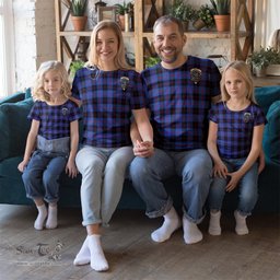 ScotsTee Shop Scottish Maule Clan Crest Tartan T Shirt for Family Tartan Matching Family T Shirts