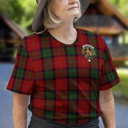 ScotsTee Shop Scottish MacPherson of Cluny Clan Crest Tartan T Shirt for Family Tartan Matching Family T Shirts