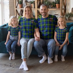 ScotsTee Shop Scottish Maitland Clan Crest Tartan T Shirt for Family Tartan Matching Family T Shirts