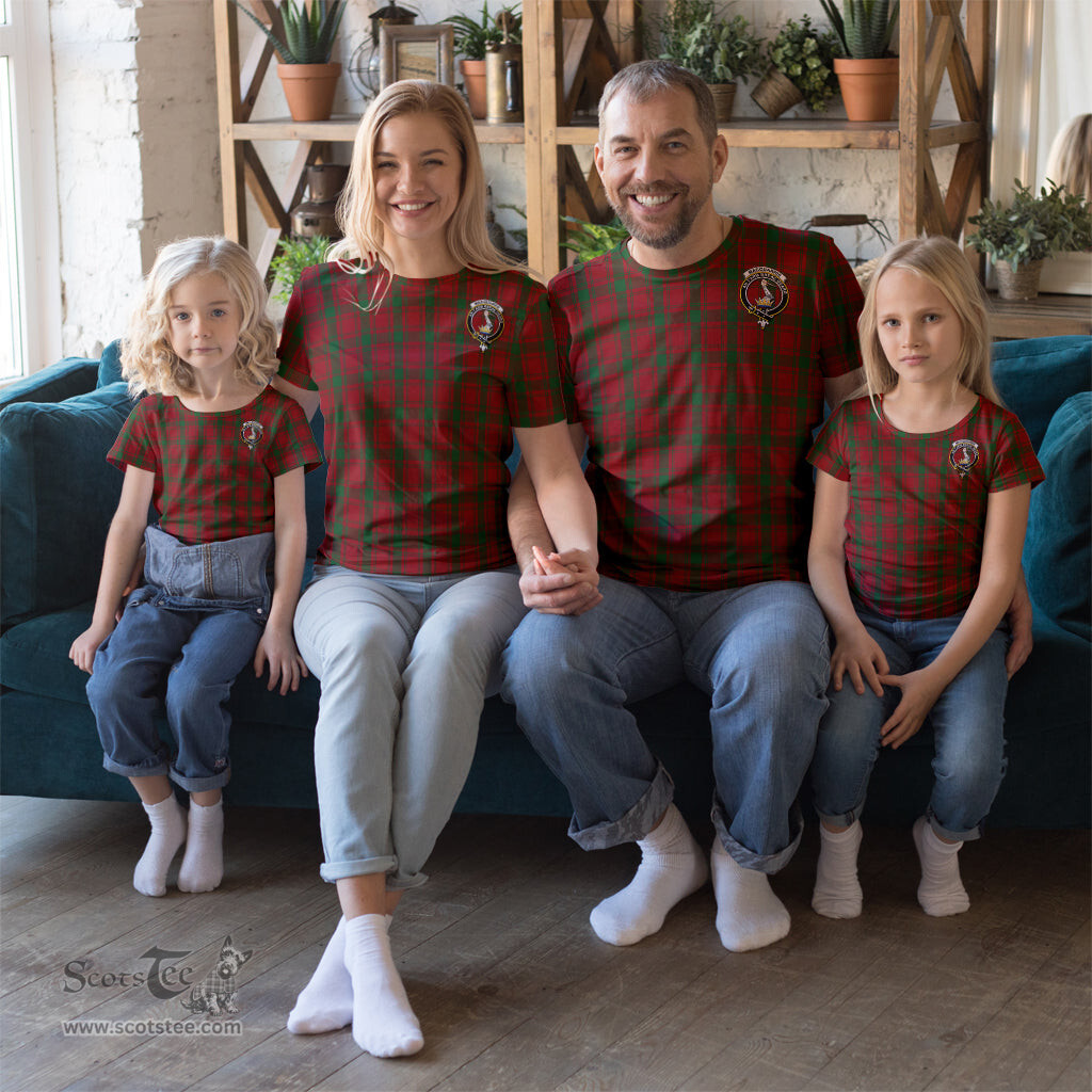 ScotsTee Shop Scottish MacQuarrie Clan Crest Tartan T Shirt for Family Tartan Matching Family T Shirts